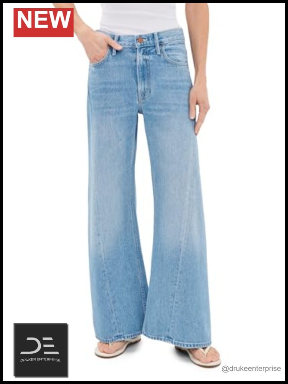 Mid-Rise Loose Fit Ankle Jeans Non-Stretch 5-Pocket Distressed